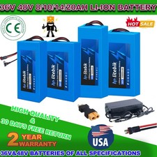 36V 48V 8AH/10AH/14AH/20AH BIKE LITHIUM BATTERY BMS FOR BICYCLE 0-1200W MOTORS