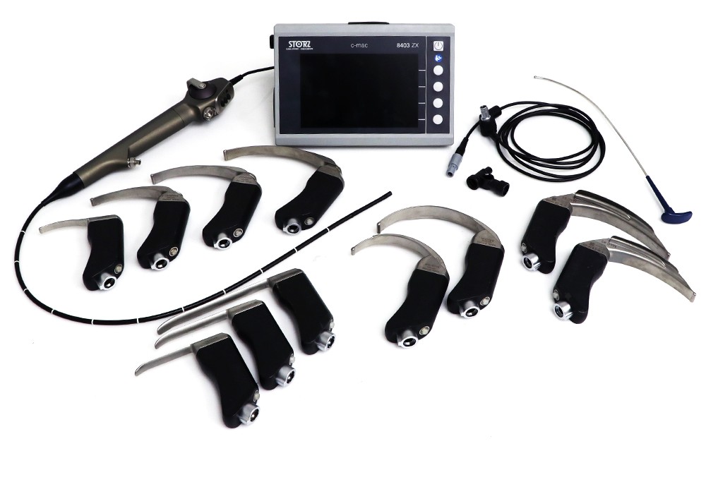 Karl Storz C-MAC 8403ZX with 11303 BNXK Video Laryngoscope Set