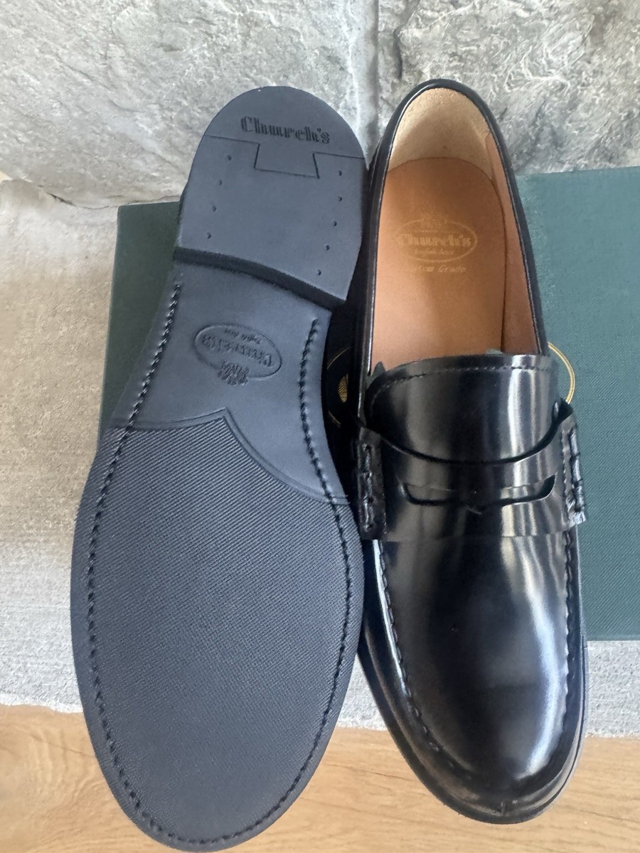 Church's Pembrey Black Leather Penny Loafers UK 36 US 5 Women's EU