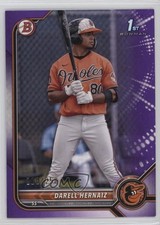2022 Bowman Prospects Purple Border 210/250 Darell Hernaiz #BP-27 1o2