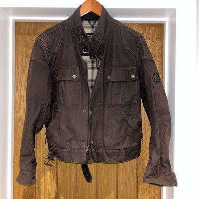Belstaff Men's Waxed Cotton Jacket wax Mahogany brown UK