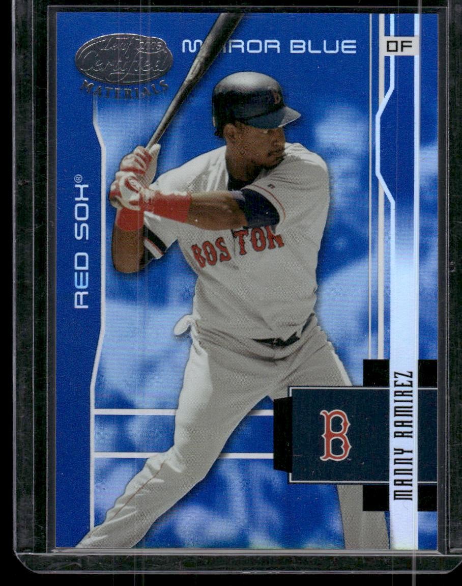 2003 Leaf Certified Materials #27 Manny Ramirez Mirror Blue #/50