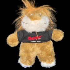 Vintage 90  s D.A.R.E. Plush DAREN THE LION 10 Inch Stuffed Animal DARE