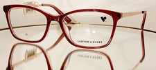 LENTON RUSBY LR5025 612 Eyeglasses BERRY CRYSTAL New Plastic 52-16-135