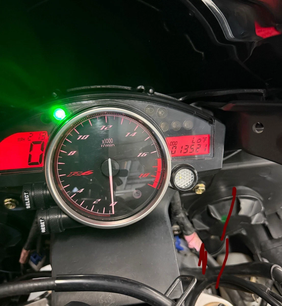 Motorcycle Instruments and Gauges for 2008 Yamaha YZF R6 for sale