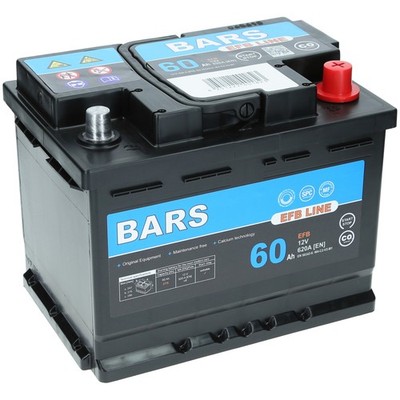 Bars EFB 60Ah 620A Autobatterie Start Stopp Automatik Autobatterie