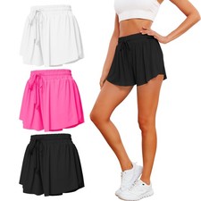 2 in 1 Flowy Athletic Shorts for Women Gym Athletic Shorts for Women Pack Dou...