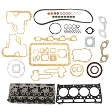 For Kubota V2203 Engine 753 763 773 Complete Cylinder Head & Full Gasket