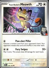SV10: Destined Rivals #149/182 Team Rocket's Meowth