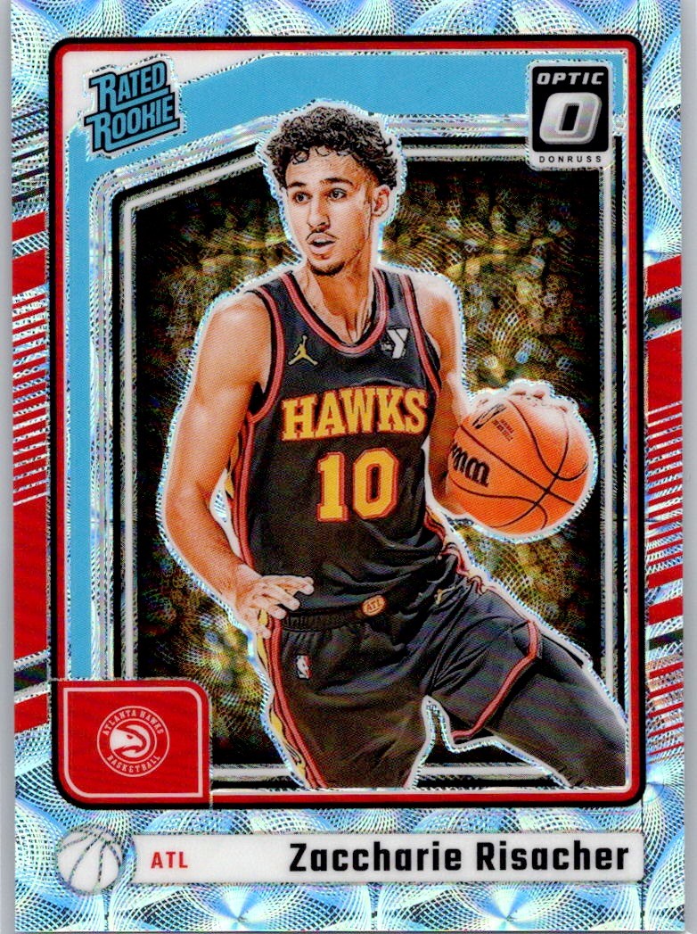 2024-25 Donruss Optic Premium Box Set #268 Zaccharie Risacher #/249 RC Hawks