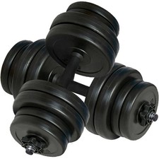 Haltères 2 x 15 kg fitness musculation Helloshop26 02_0000754