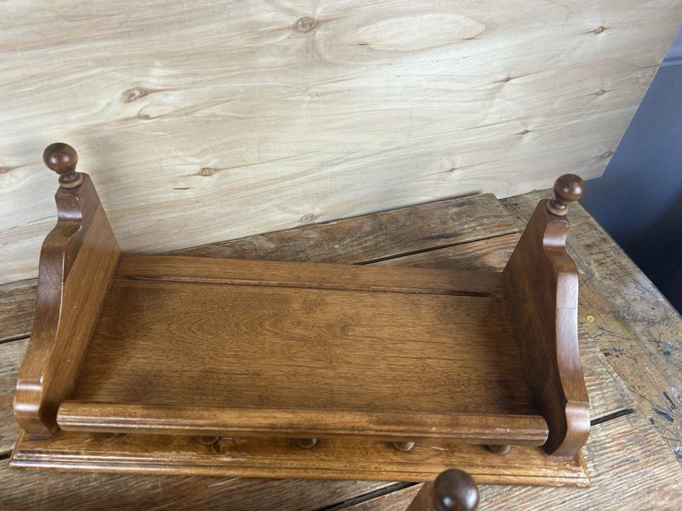 一对 2 Ethan Allen 复古 18 英寸 + 24 英寸传家宝枫木墙架板架匹配 — 第 3/4 张图片