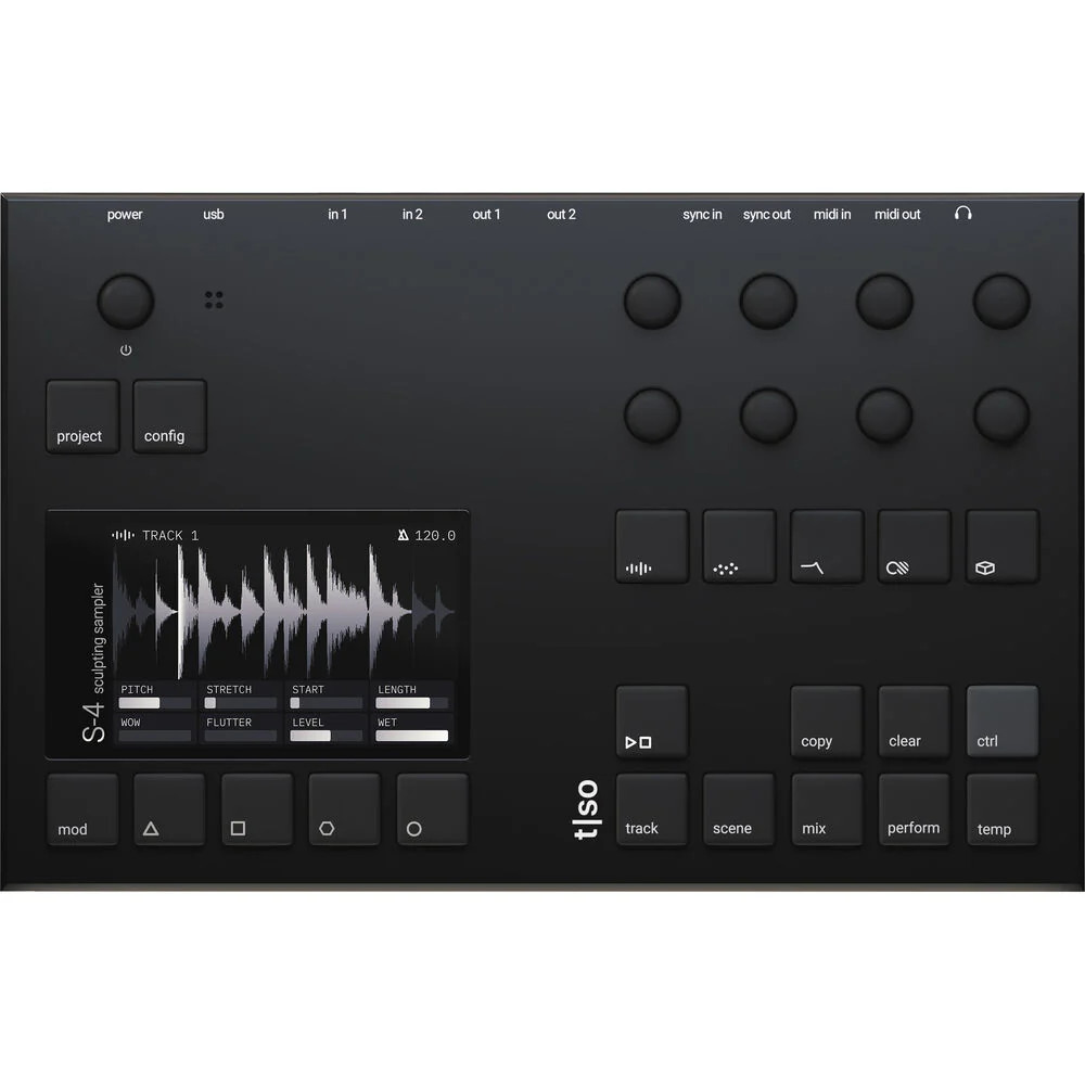 Torso Electronics S4 Sculpting Sampler Audio Instrument - Black