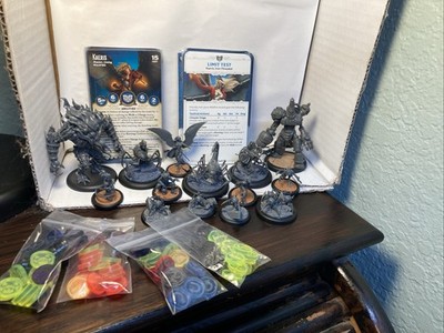 Malifaux Kaeris Wildfire Crew w 3rd & 4th Ed cards & Tokens Boilermaker Golem