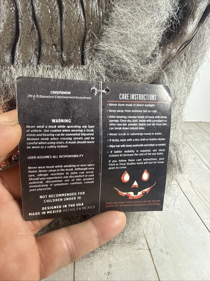 Trick or Treat Studios Creepshow Fluffy The Crate Beast Mask NEW W Tag✅ - Image 3 of 4