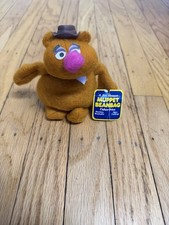 Vtg 7 Jim Henson Fisher Price Muppets Fozzie Bear Beanbag Plush Doll Figure Tag