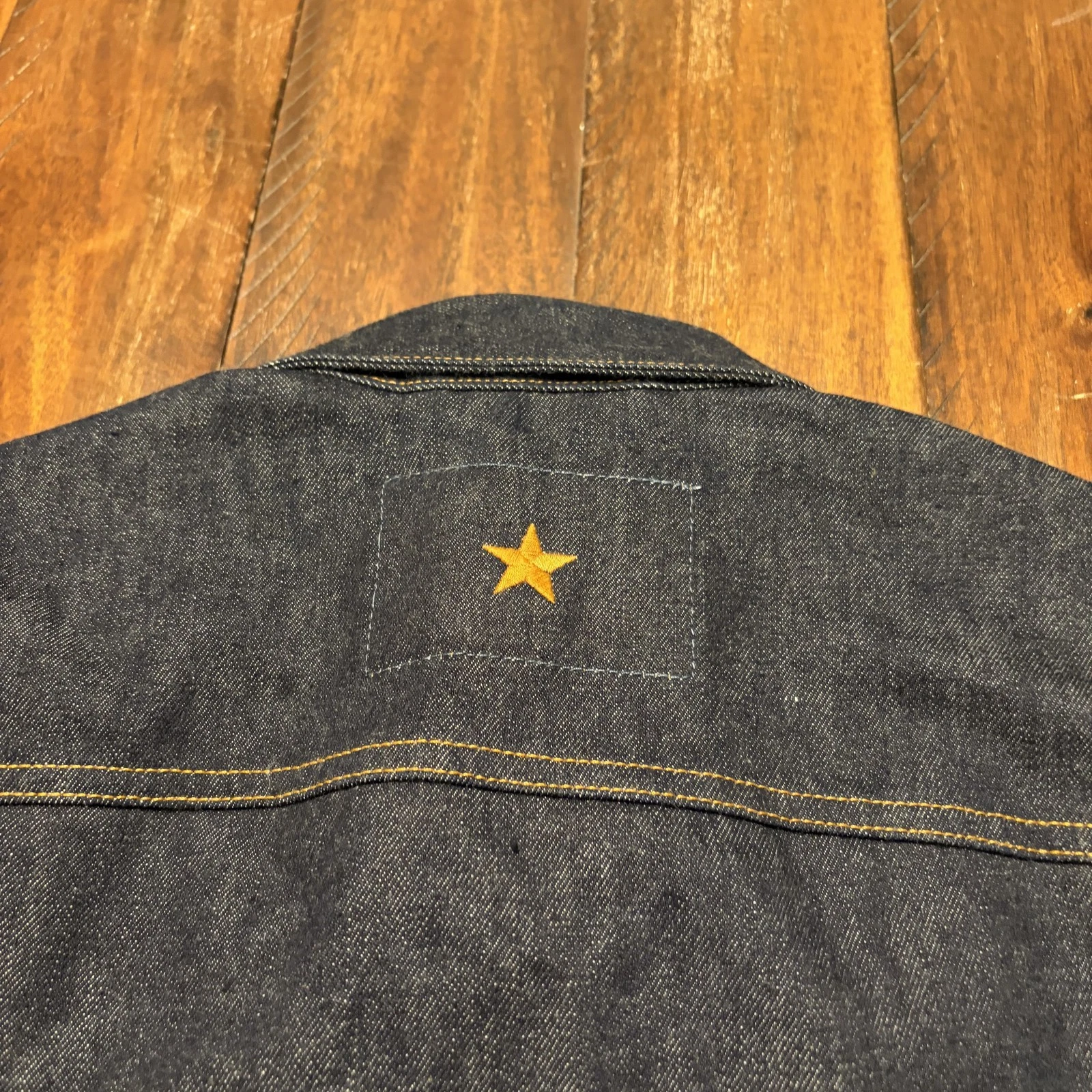 Brave Star Selvage Jacket Mens Large Blue Denim Ironside Selvedge USA Workwear image 15