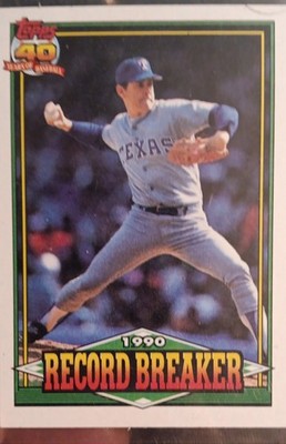 1991 Topps - Record Breaker Nolan Ryan #6 Operation Desert Shield