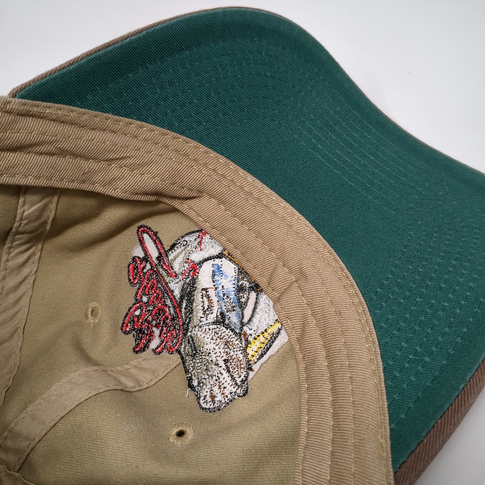 Get Hooked Bass Strapback Baseball Cap Brown One … - image 8