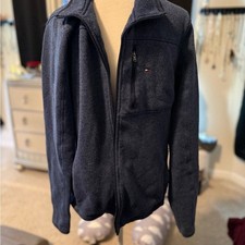 Tommy Hilfiger Men's Dark Blue Zip-Up Sweater