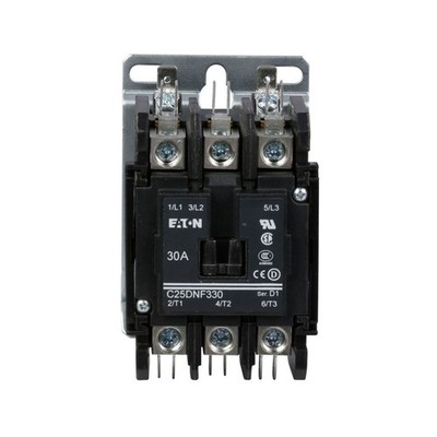Eaton C25DNF330T 3-Pole 30A Definite Purpose Contactor 208/240V