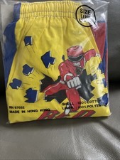 Boys size 8 to 10 large swimsuit Vintage Power Rangers