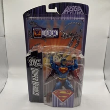 2007 DC SUPER HEROES SELECT SCULPT SERIES S3 SUPERMAN w/DIORAMA & COMIC BOOK