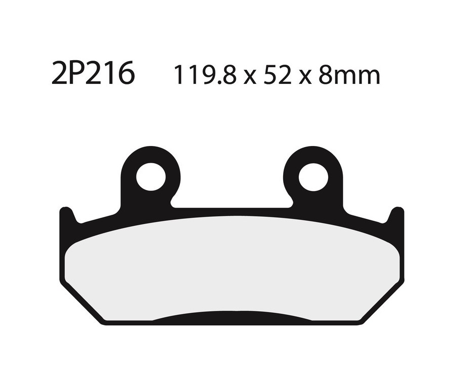 Plaquettes NISSIN route 2P-216NS pour stopper le sifflement au freinage