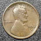 1914-D Lincoln Wheat Cent Penny 1c Very Fine VF Key Date Coin