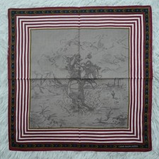 CHAPS RALPH LAUREN Redeo Cotton Mini Scarf Pocket Square 17.5" X 17.5" Q43