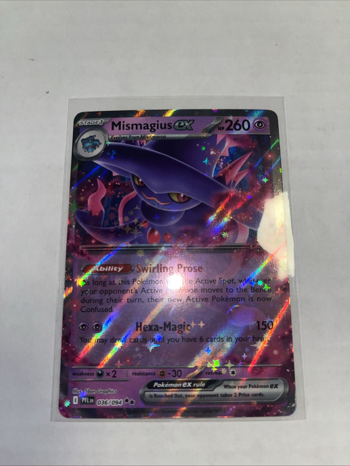 Mismagius ex 036/094 Me02: Phantasmal Flames Holo