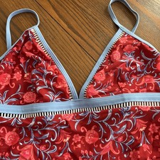 cupshe one piece swimsuit xl red/blue NWT