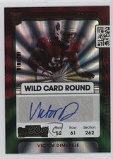 2021 Panini Contenders Rookie Ticket Wild Card Round Victor Dimukeje Auto 0a6