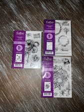 Crafter  s Companion, Clear Acrylic Stamps, Set Of 3, 27 Clear Stamps Total