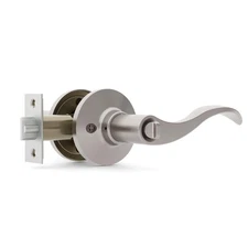 Door Locks for Front Door - 4 Pack Doorknobs for Exterior Door Satin Nickel S...