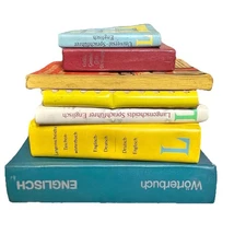 Lot Of 7 Books German English Dictionaries Translation Travel Pocket Phrase