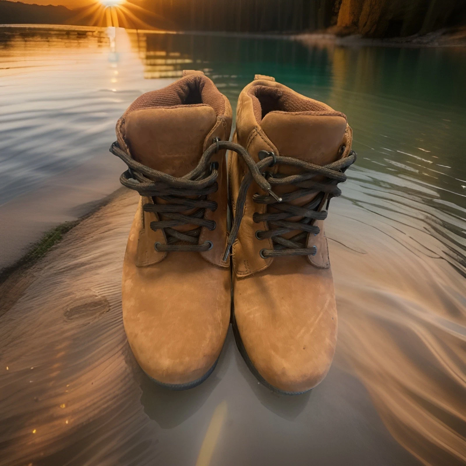 Dexter Mens 10 Waterproof Work Boots Tan Nubuck Suede Lace Up Hiking 2WPCH