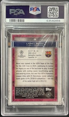 2020 Topps Museum Collection UEFA Champion League Lionel Messi