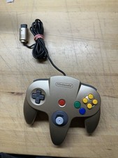 OEM N64 NINTENDO 64 Gold Controller Tested Tight OEM Joystick