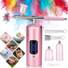 Airbrush Set Spritzpistole mit Mini Kompresso...