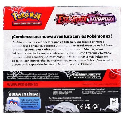 Pokemon TCG Scarlet & Violet Base Set Booster Box Spanish Escarlata Y  Purpura | eBay
