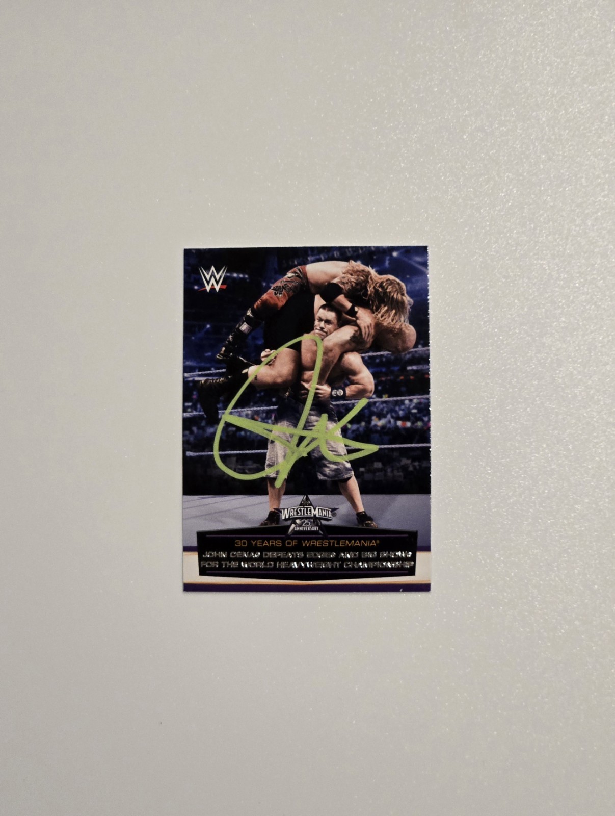 2014 John Cena Auto Card #49  Topps WWE 30 Years Of Wrestlemania 