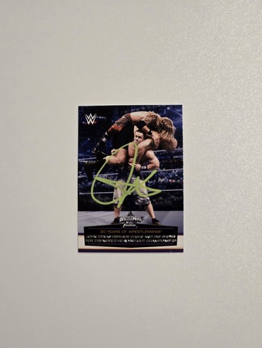 2014 John Cena Auto Card #49 Topps WWE 30 Years Of Wrestlemania