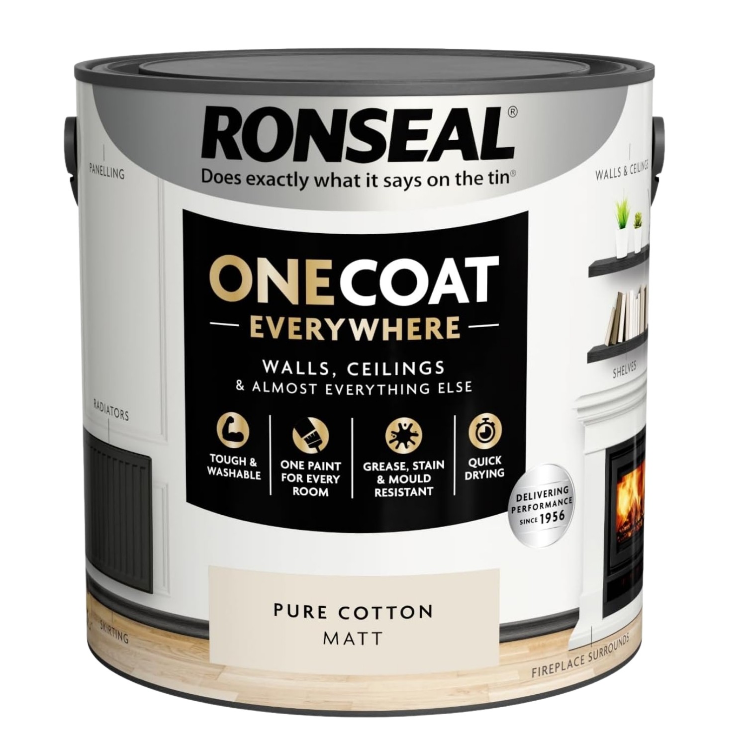 Ronseal One Coat Everywhere Interior Matt Paint - 2.5L - Image 15