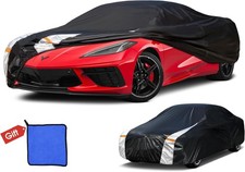 Chevrolet Corvette Car Cover 100 Waterproof All Weather, Gift with Towel, 10