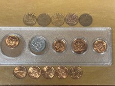 15 coins set TRINIDAD & TOBAGO copper set different types and years