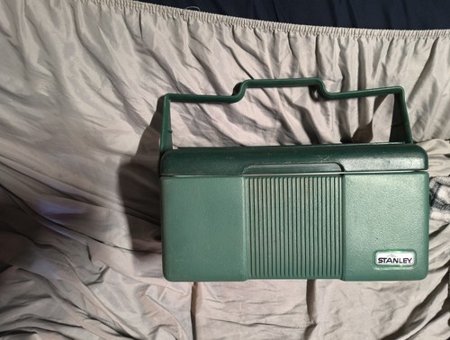 Vintage Aladdin Stanley Green Lunch Box Cooler Hard Case Camping USA