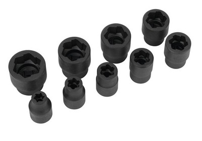 PERFORMANCE TOOL W38917 9PC 3/8' DR MET BOLT EXTRACTOR
