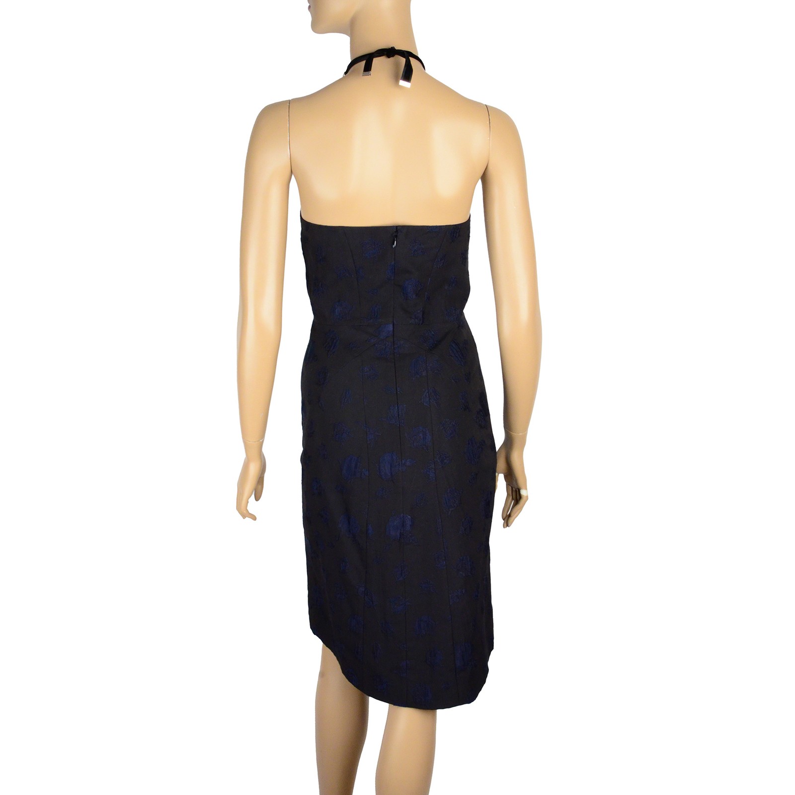 YVES SAINT LAURENT YSL ABITO SENZA SPALLINE BROCCATO ROSE STAMPA CORSETTO $2.450 F42 US8