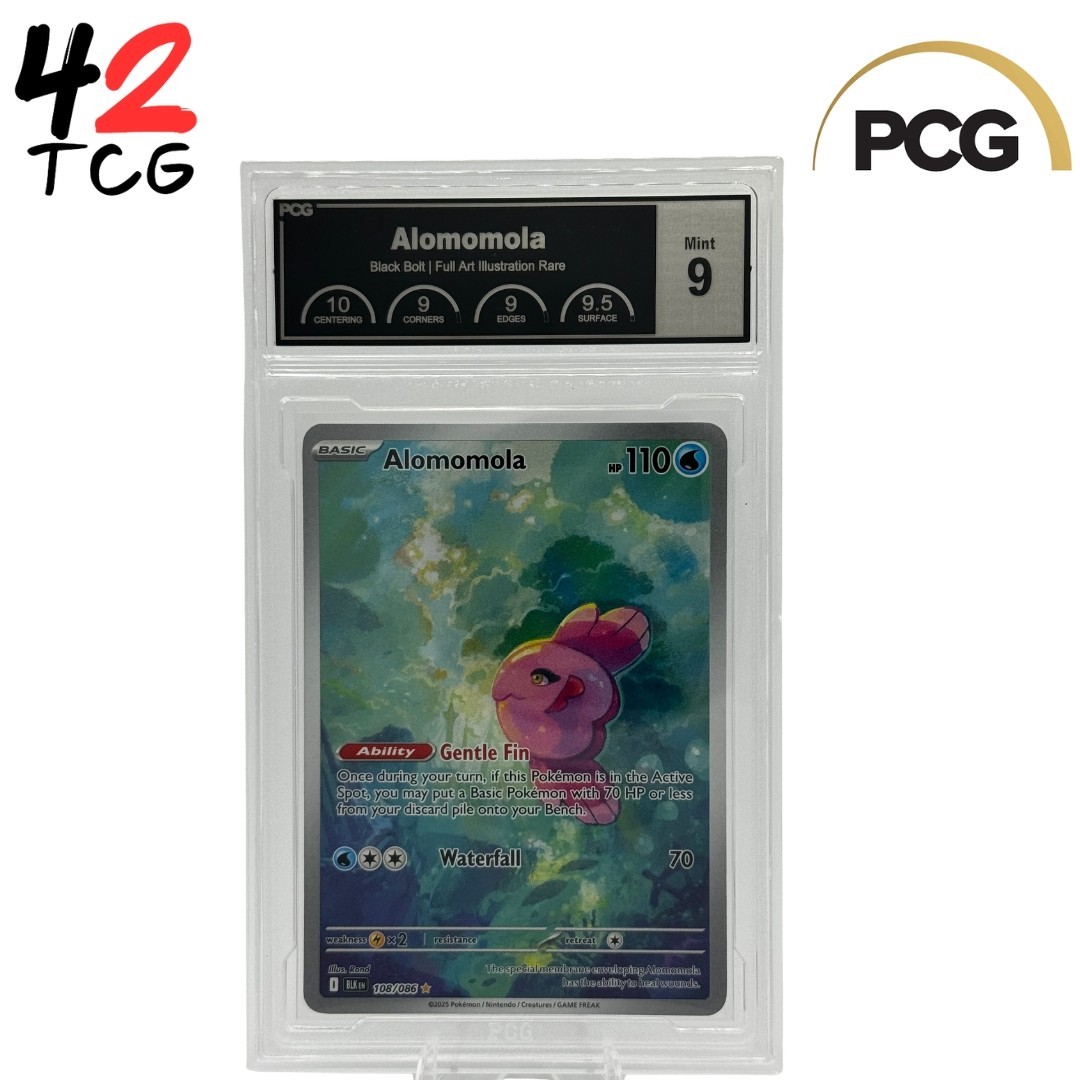 PCG Mint 9 Alomomola 108/086 Pokémon Black Bolt BLK EN